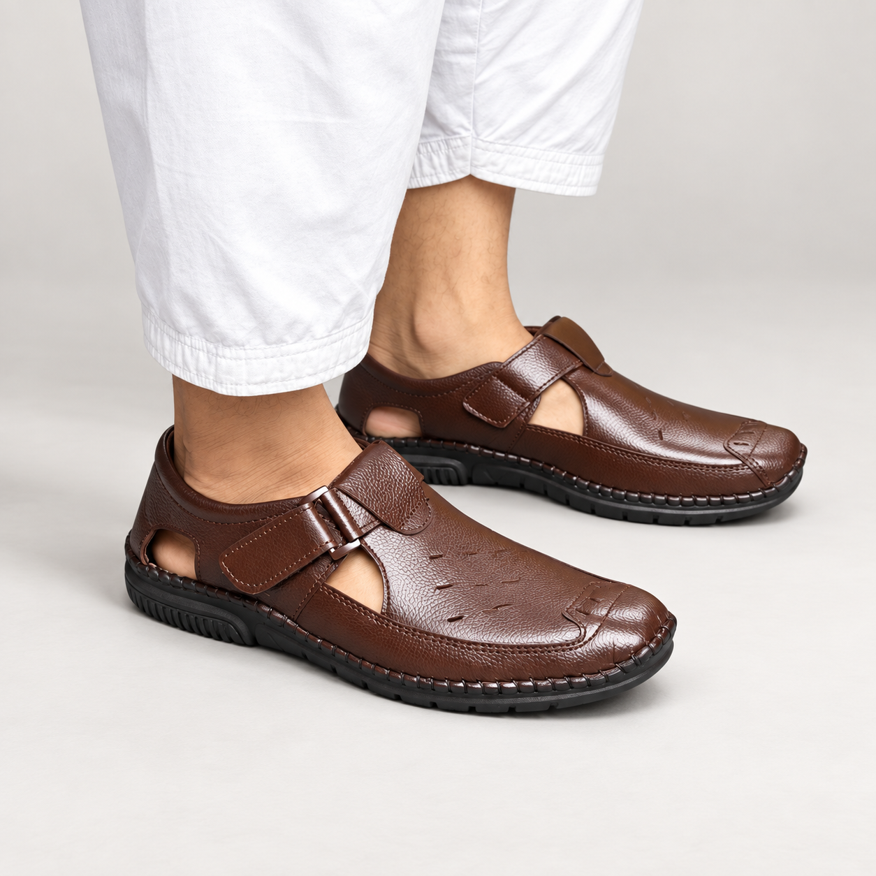 file_000000000e5482118ca5f1f6dbd518b5 Super Soft SKM Genuine Leather Sacchi Shoes for Men - Image 1