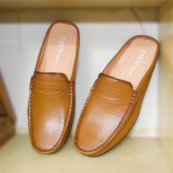 Awesome Stylish Original Leather Casual Half Loafer Shoes - Image 6