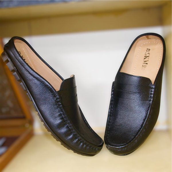 Awesome Stylish Original Leather Casual Half Loafer Shoes - Image 4