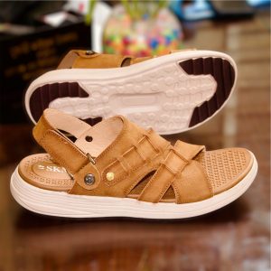 Best SKM Genuine Leather Soft Sandal for men