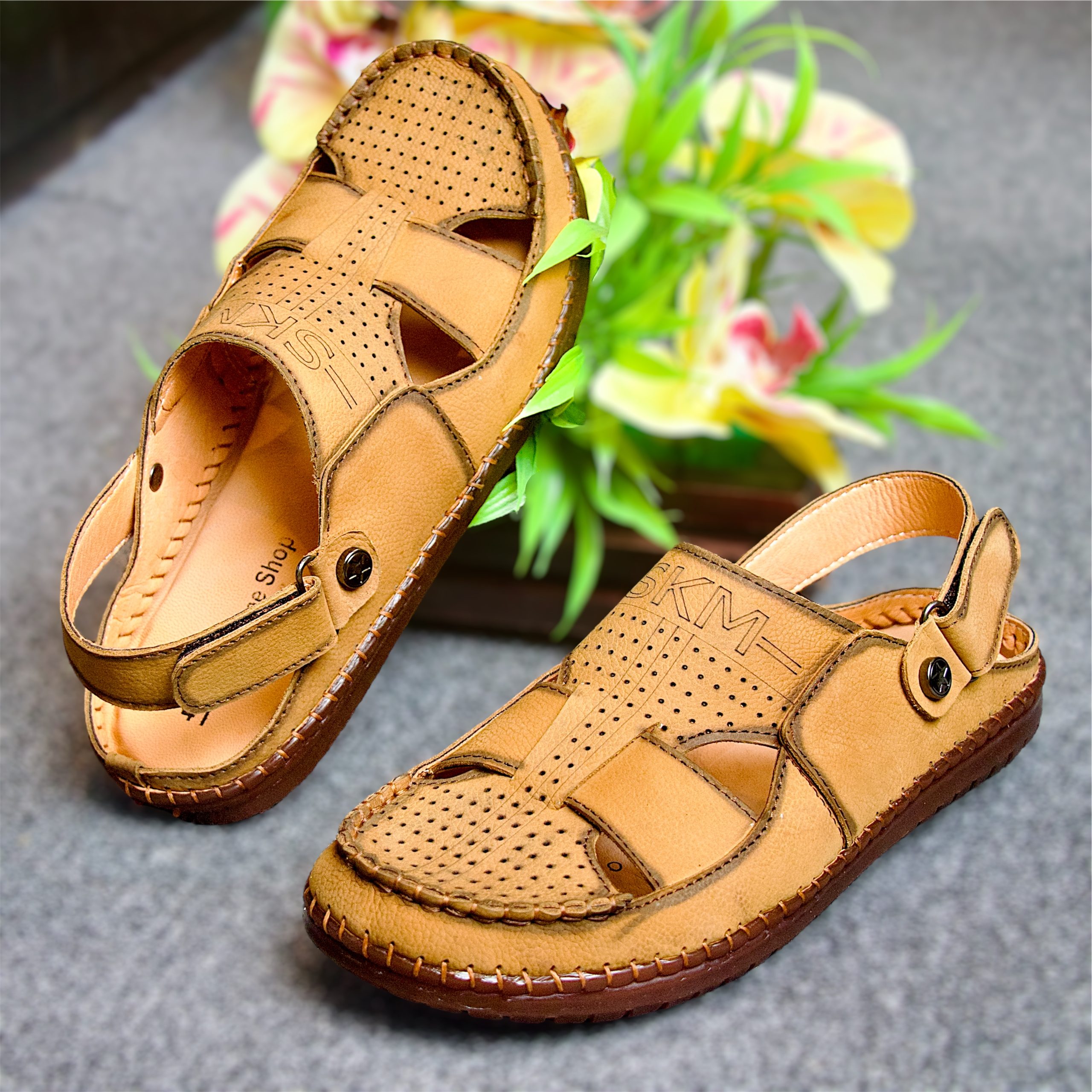 Photoroom_20251025_23217 pm Best New Stylish Sacchi Sandal // 100% Original Cow Leather Sandal for men - Image 1