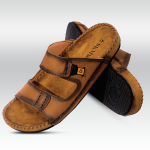 A-SKM Original Cow Leather Stylish Slide Sandal For Men - Image 4